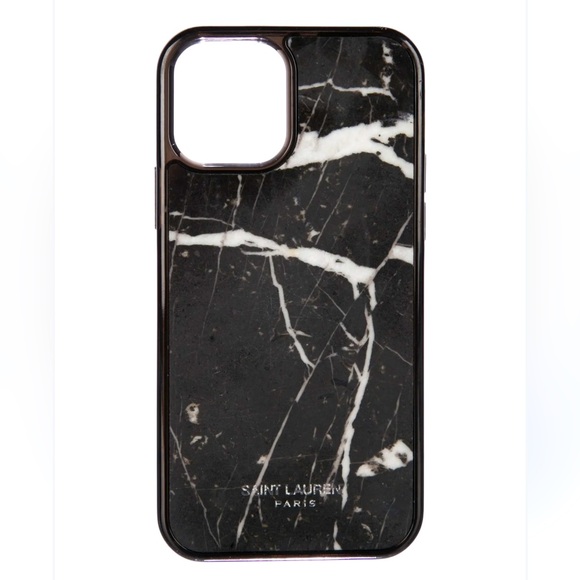 Saint Laurent x A Good Company✨LIMITED EDITION ✨iPhone Case 12 Pro✨ Black Marble